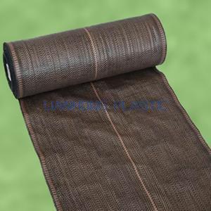 Brown weed mat ground cover